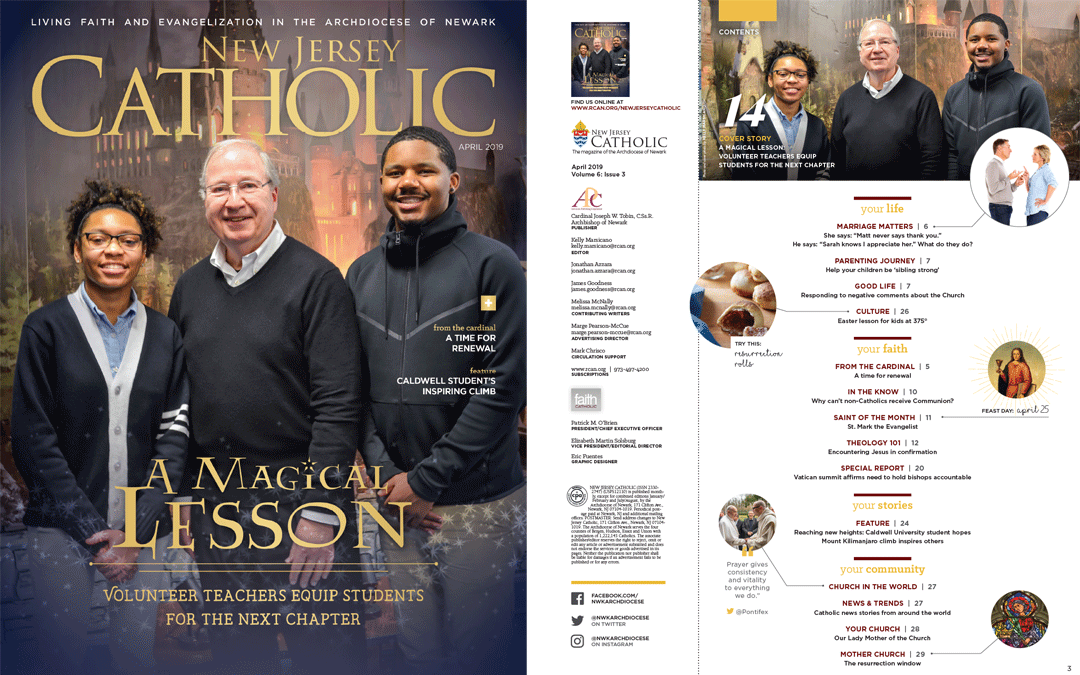 St. Mary’s Makes the Cover of New Jersey Catholic Magazine